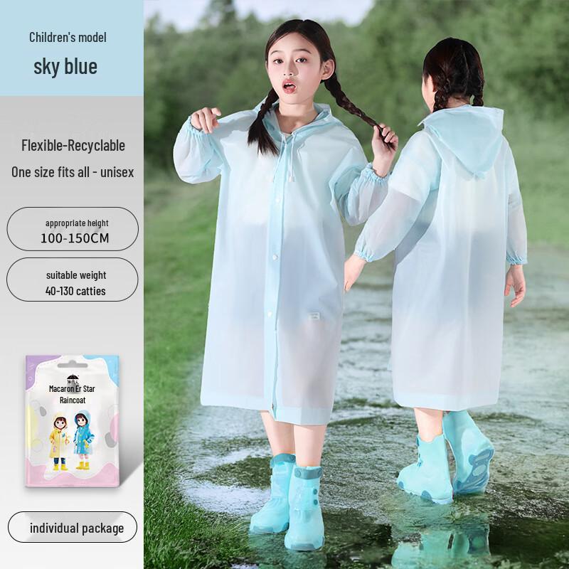 Kids Disposable One-Piece Raincoat