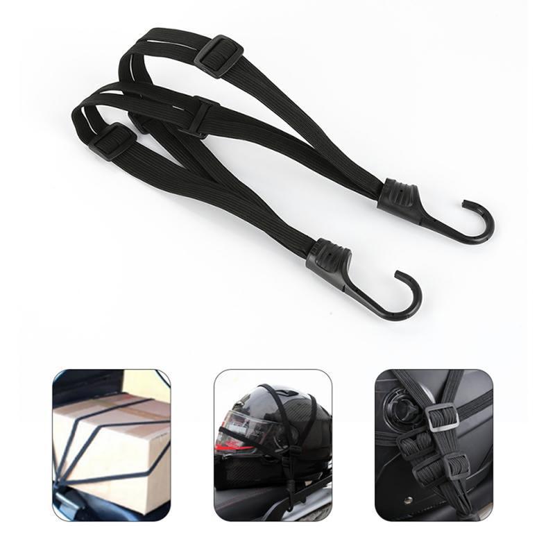 Universal Motorcycles Retractable Helmet Luggage Elastic Rope Strap Bicycle