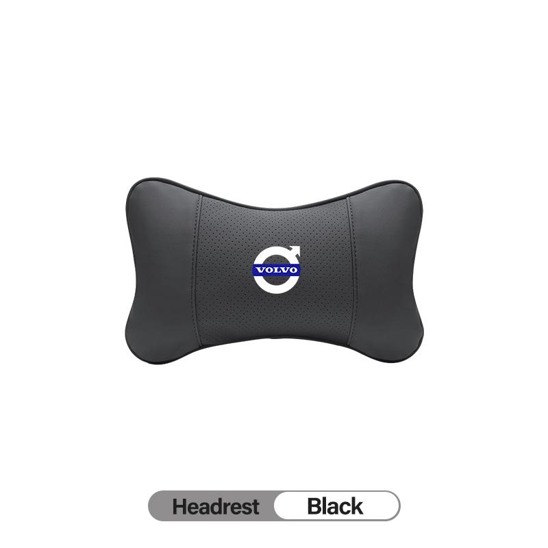 Almofada de Conforto de Espuma de Memória para Apoio de Cabeça de Banco de Carro de Couro de Alta Qualidade Interior Automotivo Para Volvo Rdesign V60 V40 XC90 XC60 V50 S90 V90