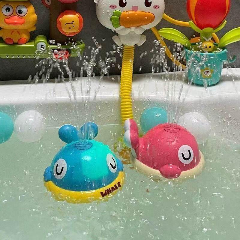 Whale Bath Toys: Light-Up Water Spray Fun for Kids