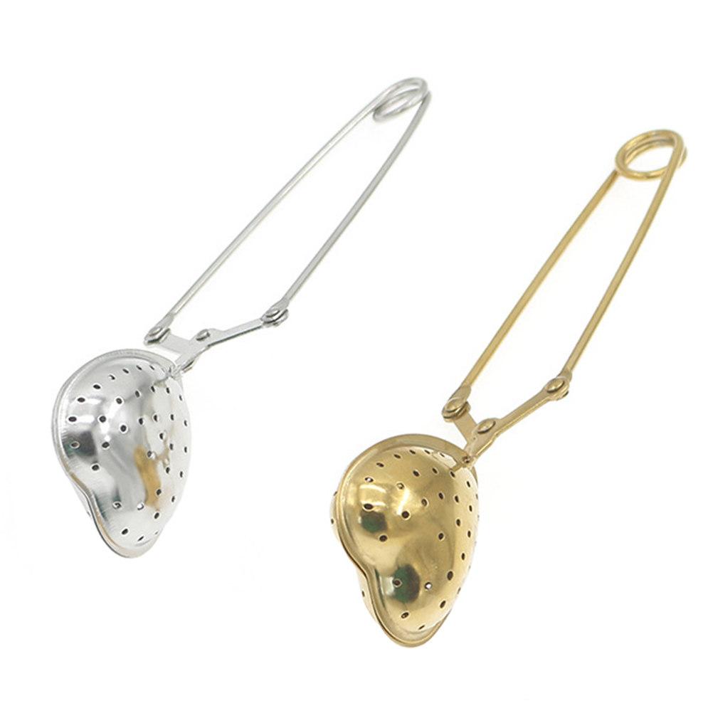 2Pcs Creative Heart Shape Tea Strainer Stainless Steel Infuser Filter for Loose Leaf Tea, Herbs, Home Party, Easy Clean
