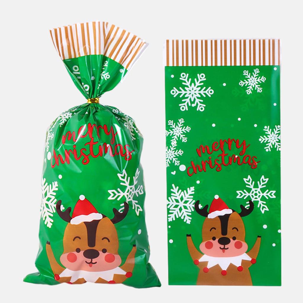 Festive Candy Bags Set of 50pcs Gift Wrapping Bags Storage Pouch Large Capacity Organsier Cace for Christmas Party