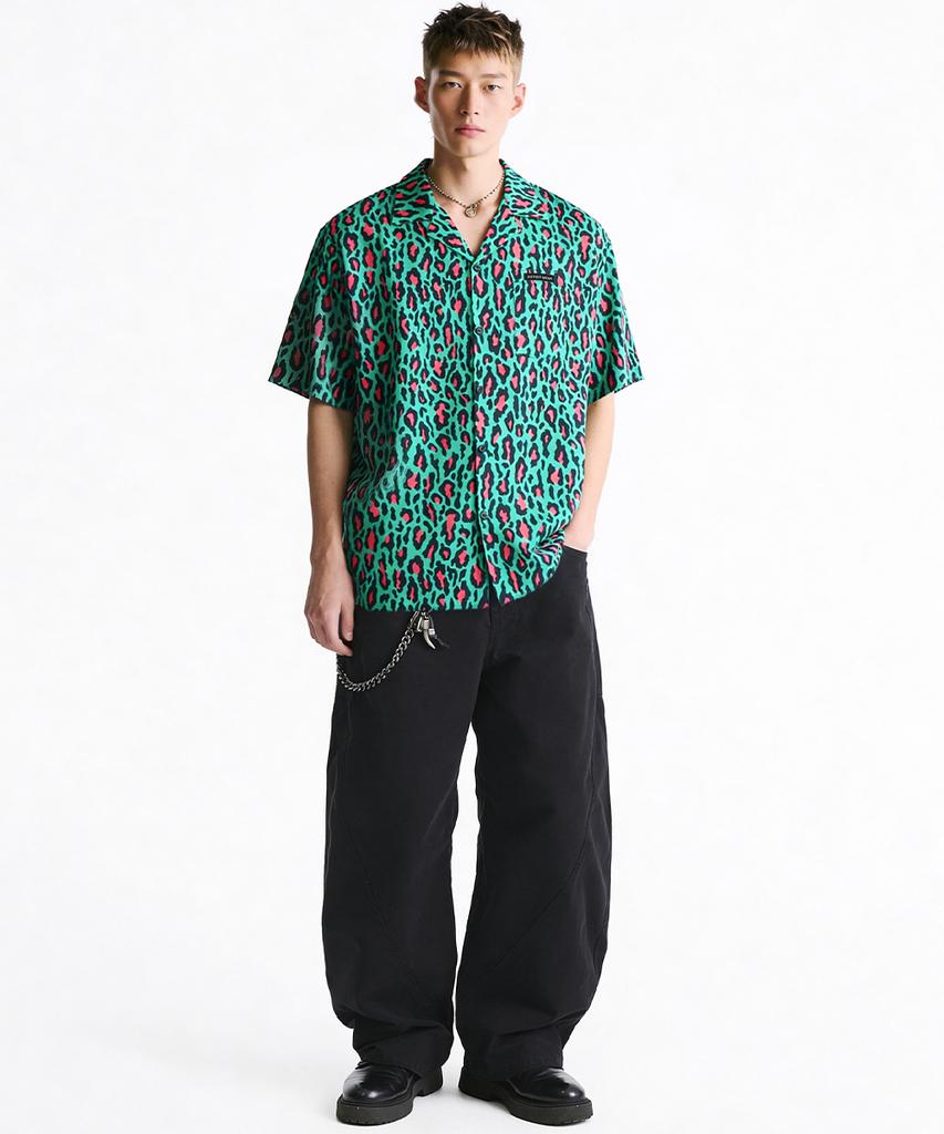 ARTISTWEAR [Atw] Tropic Leopard Half Shirt