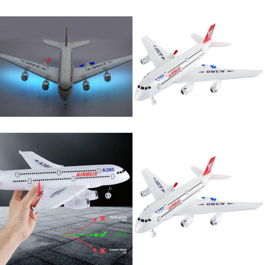 Airbus A380 Two Channel Foam Rc Aircraft With Balance Gyroscope For Flight Practice And Play