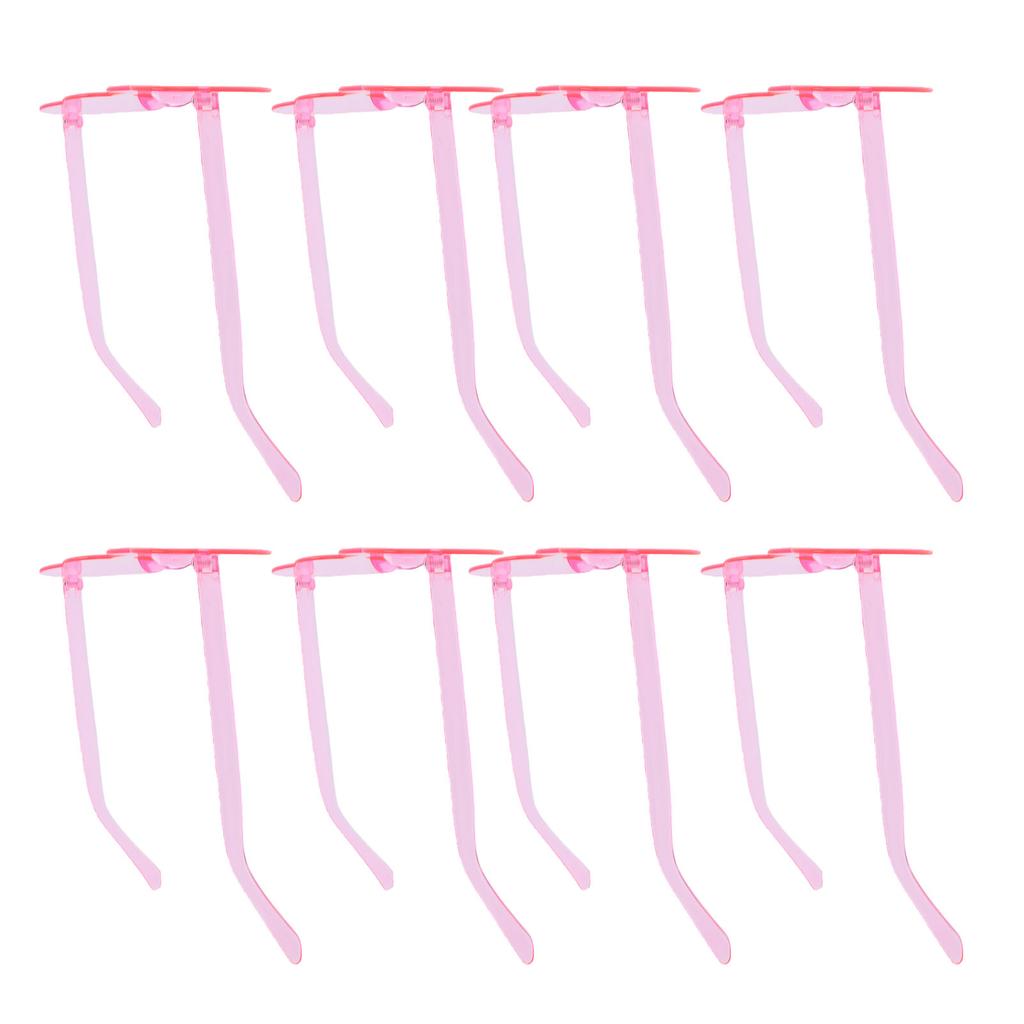 8 Pairs Heart Shaped Sunglasses Love Pink Candy Color Rimless Heart Shaped Sunglasses for Women Pink