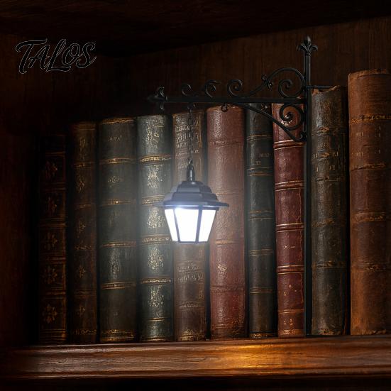 Indoor Accent Lighting Vintage Bookshelf Light, LED Reading Lamp for Bookcase, Metal Retro Lamp, Compact Light Bookcase Decorative Desk Book Lovers &