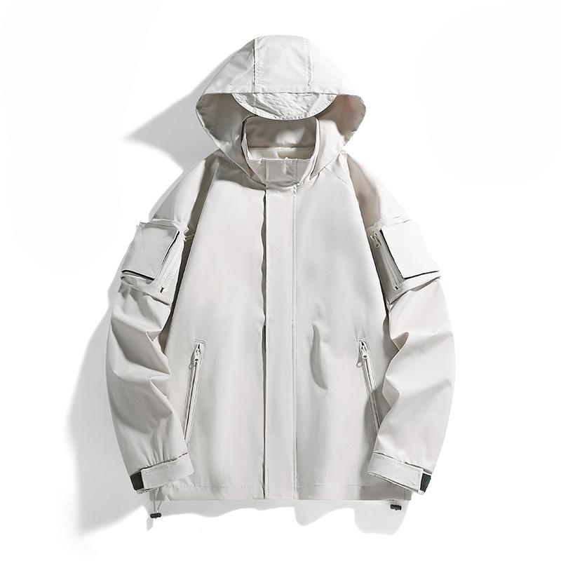 

Осенняя трендовая свободная повседневная куртка Мужские и женские топы Ветрозащитный водонепроницаемый костюм для альпинизма 4XL
