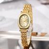 New Women's Watch Women's Style Gold Steel Belt Oval Niche Student Guangzhou Watch