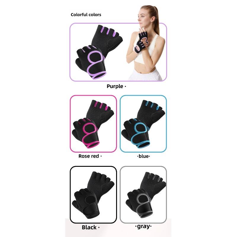 

Sports Gloves Dumbbell Equipment Training Non-slip Breathable Fitness Cycling Climbing Half Finger Gloves Wrist Protection Y3770YY-L