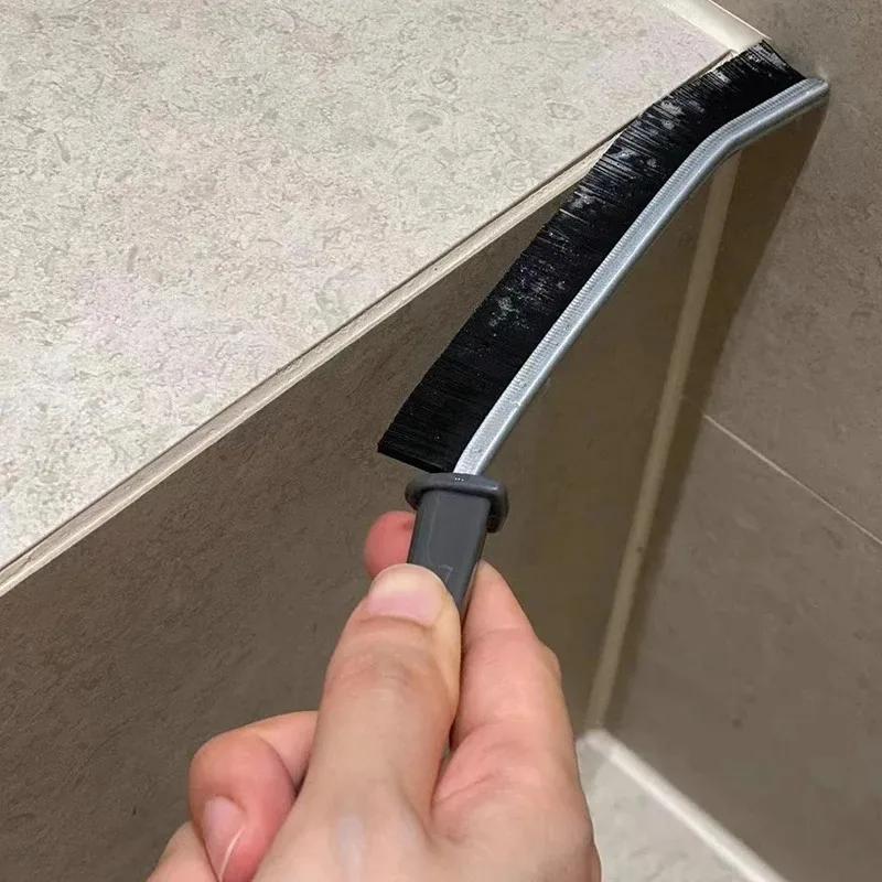 Langlebige Fugenreinigungsbürste Küche Toilette Fliesenfugen Toter Winkel Harte Borsten Reinigungsbürsten Für Dusche Bodenlinie 5/1Stk