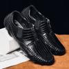 39-46 Mode Herr Casual Läderskor Loafers Moccasins Platt Körskor