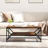 Coffee Table Reclaimed Wood 90 x 50 x 40 cm Engineered Wood and Steel