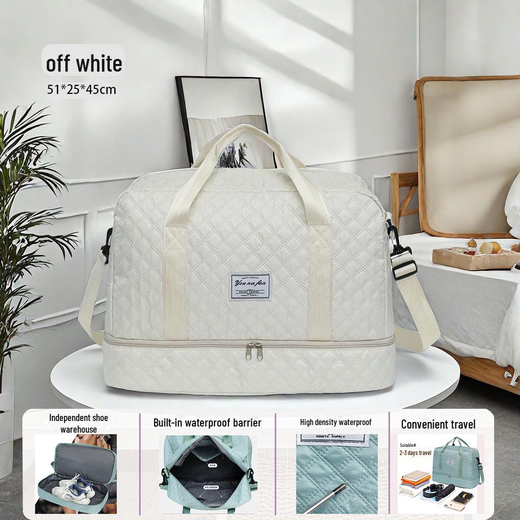 

Водонепроницаемая дорожная сумка большой вместимости с отделениями для мокрой и сухой одежды для занятий спортом на открытом воздухе