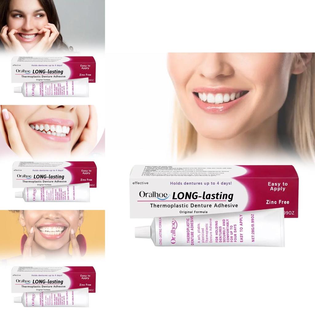 Adeziv pentru proteză Oralhoe Pentru confort sporit și fixare sigură pentru dinți artificiali