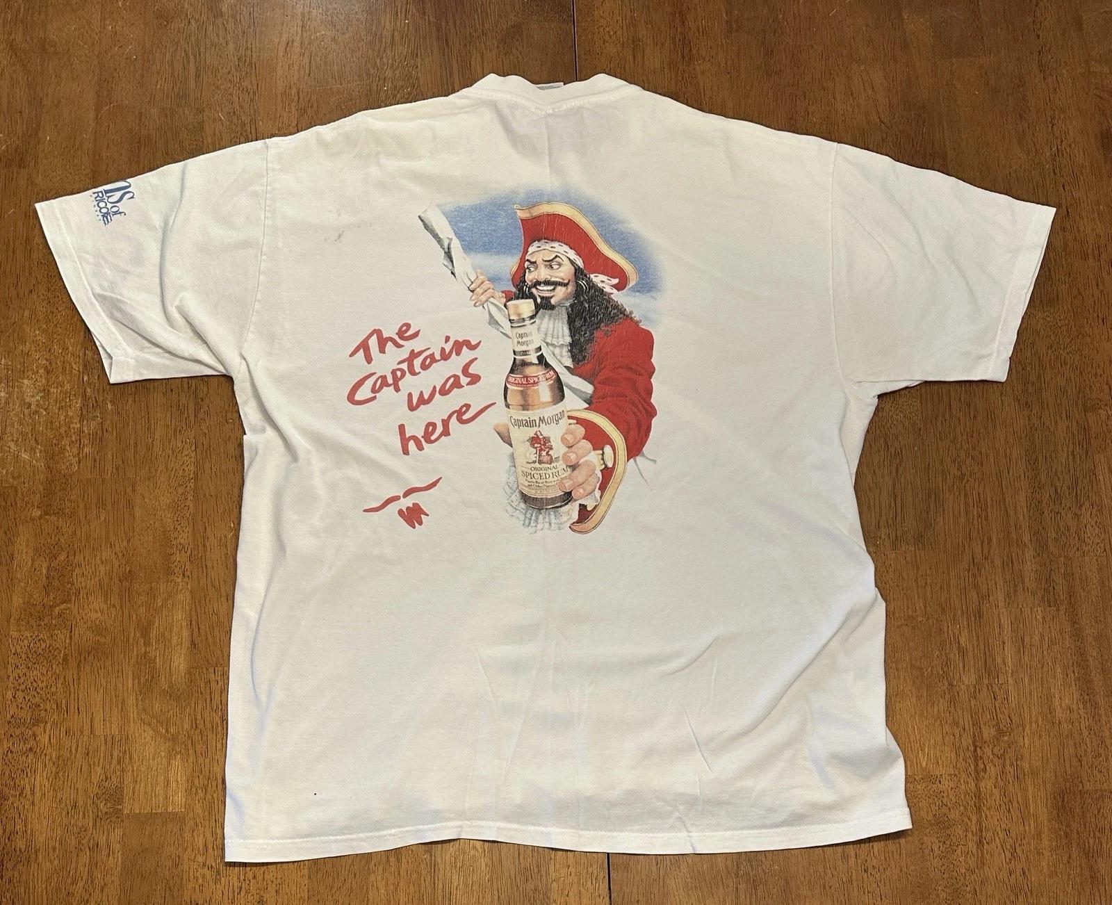 Vintage 90s Captain Morgan Graphic T Shirt XL L