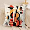 Bauhaus Modern Style Cushion Cover Silky Short Plush Double-Sided Printed Pillow Case for Sofa All Seasons Home Decor Gift