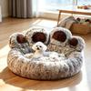 Cute Bear‑Paw Pet Sofa Bed Soft Fluffy Cozy Sleeping Cushion for Small Medium Large Dogs Cats