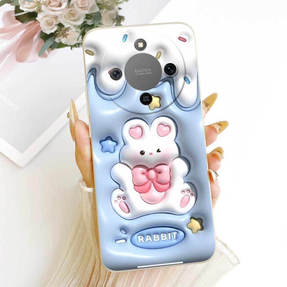 For Honor Magic 8 Lite Case Honor X9d MTN-NX1 Cute Dog Panda Cartoon Cover Silicone Case For Honor X70 X 70 HonorX9d Soft Fundas