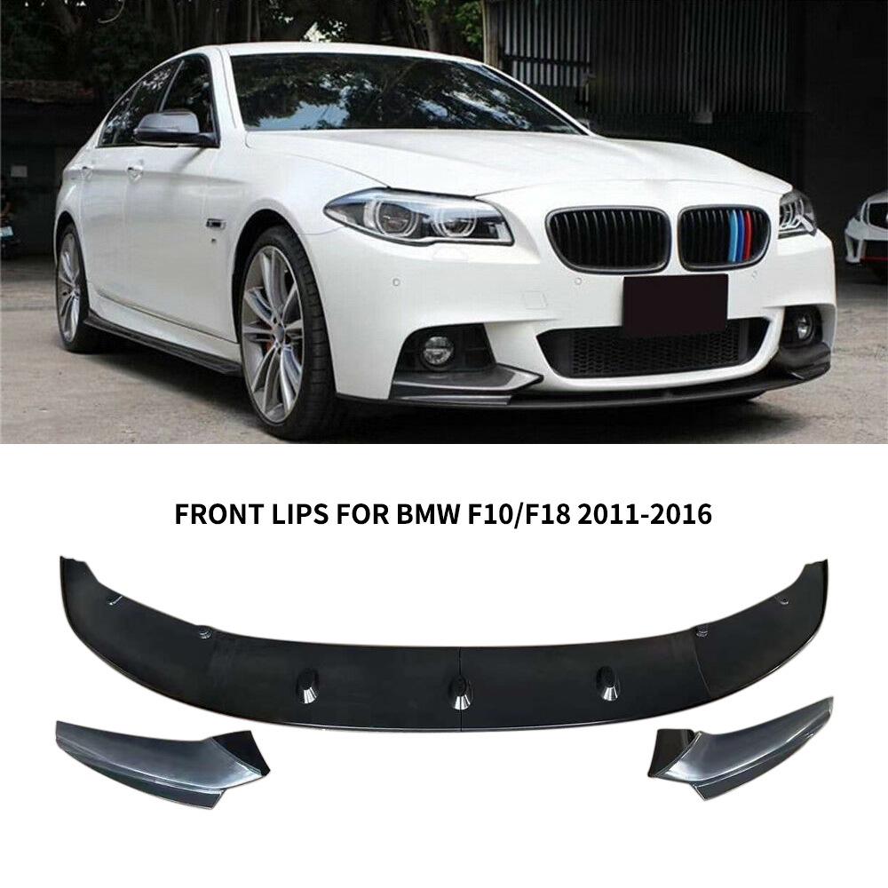 Front Lip Spoiler for 11-16 BMW 5 Series F10/F18 - Modified Bumper Splitter Body Kit