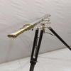 Brass Floor Standing Telescope Vintage Marine Chrome Single Barrel Brass Tripod Stand Telescope -