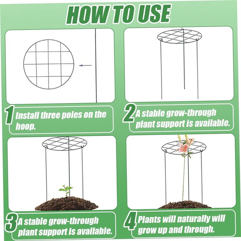 Bra-Pionstöd, Pionstödgaller, Växtställ Växande Växtställ Lämpligt För Rosor, Tomater, Orkideer