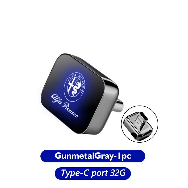 Autoaufkleber Für Alfa Romeo Auto-USB-Stick 64 GB 32 GB 16 GB Speicherstick Geschenk Für Alfa Romeo Giulia 147 Mito 156 159