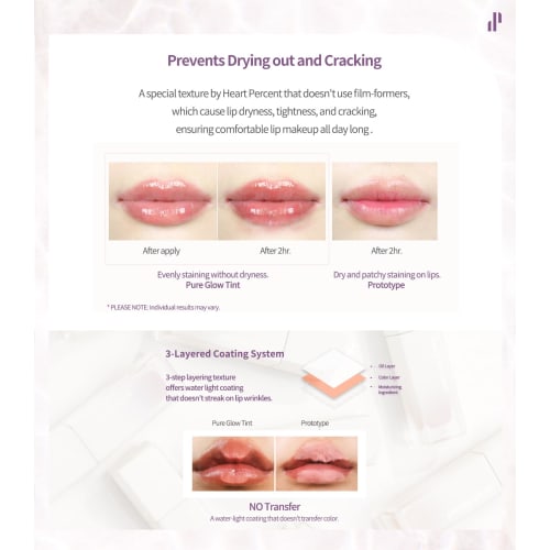 Heart Percent Dote on Mood Pure Glow Tint (02. PINK ROSE)