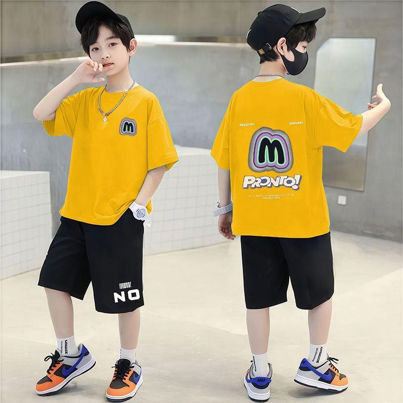 Summer Children's Clothing Sports Short Sleeved Loose New Set
