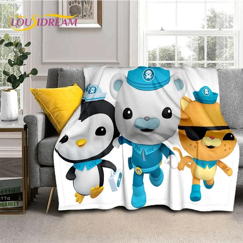 The Octonauts Barnacles Cute Cartoon Soft Blankets,Keep Warm Flannel Throw Blanket for Picnic Beds Sofa Home Bedroom Gifts Kids