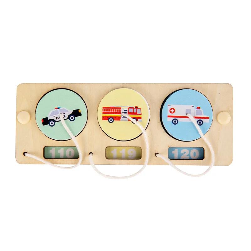 New DIY Montessori Busy Board Wooden Accessories Gear Hand Wheel Alarm Clock Animal Mirror Educational toys For Children Gifts