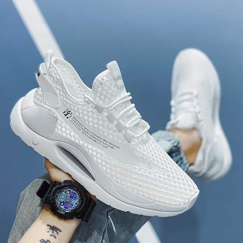22 new fly-woven breathable sports shoes lightweight mesh hollow casual shoes 39
