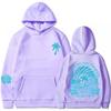 Mens Hooded Cotton Blend Sweatshirt With Printed Design Regular Fit Casual Wear