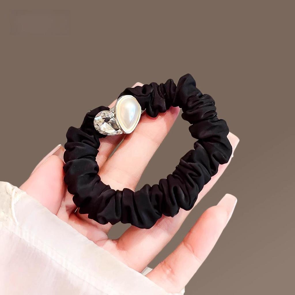 Koreanischer Retro Cat Eye Strass Blume Haargummi Elastisches Stirnband