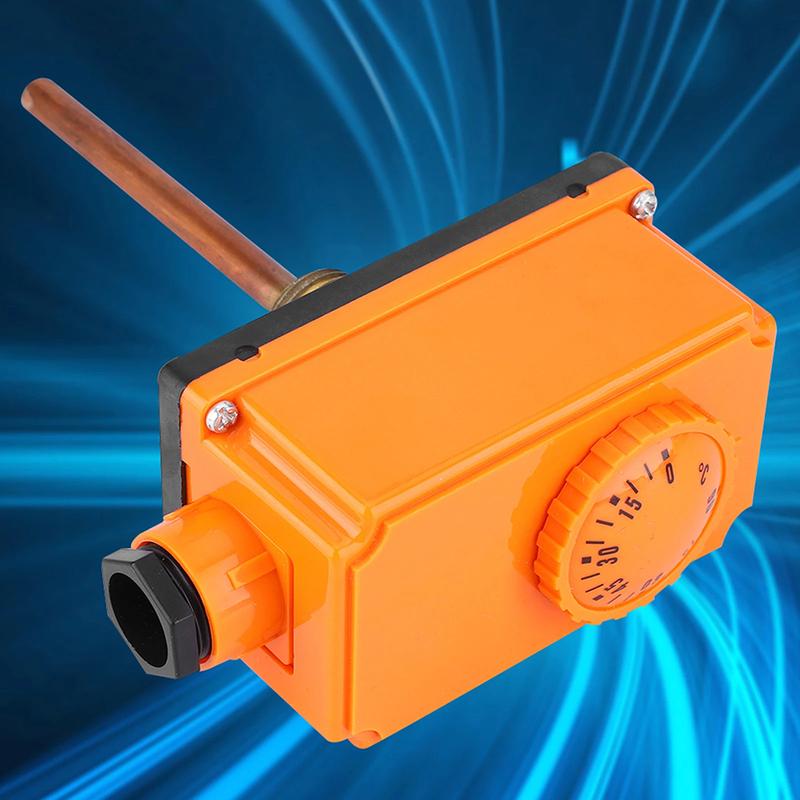 

Hot Water Pipe Temperature Controller G 1/2 Male Thread Thermostat Controller Switch High Temperature Start Heating System Parts