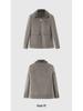 Men's Winter Wool-Blend Coat with Faux Fur Collar and Large Pockets