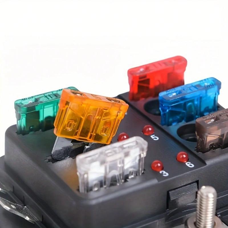 "Universal Fit" 140-Piece Automotive Fuse Kit - Assorted 2A–40A Fuses with Clip, Aluminum Alloy for Cars & Trucks