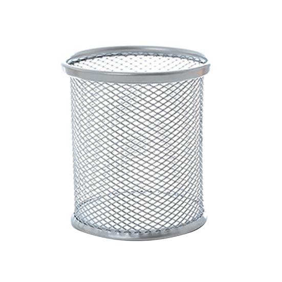 Metal Hollow Pen Pencil Holder Vase Pot Tidy Stationery Storage Desk Container