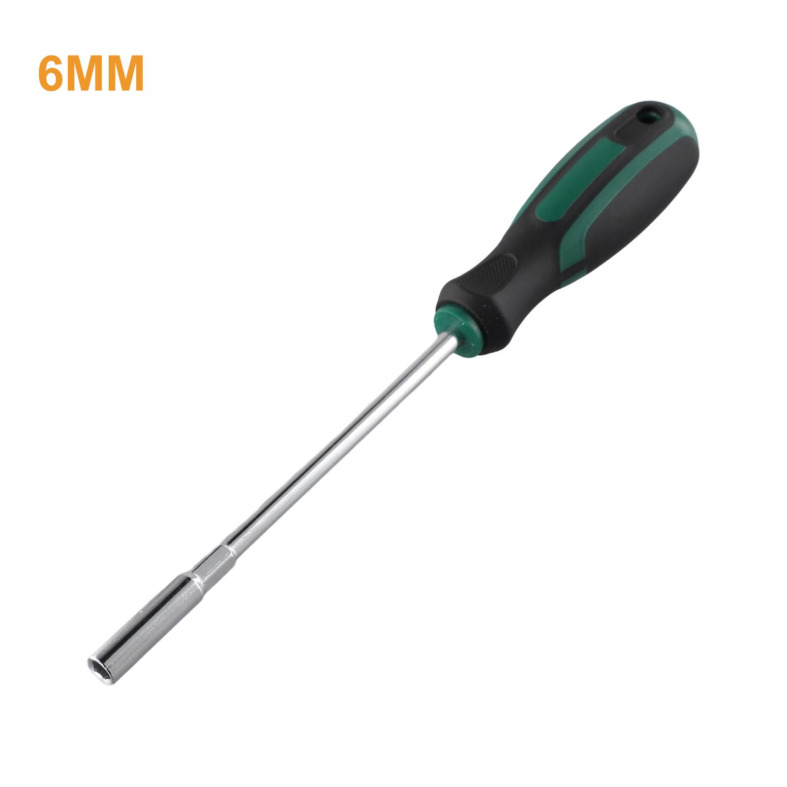 

1pc Screwdriver Socket Wrench Hex Screwdriver Hexagonal Nut Key Extend Driver 5-14mm Metal Hand Tool Parts Length 150mm