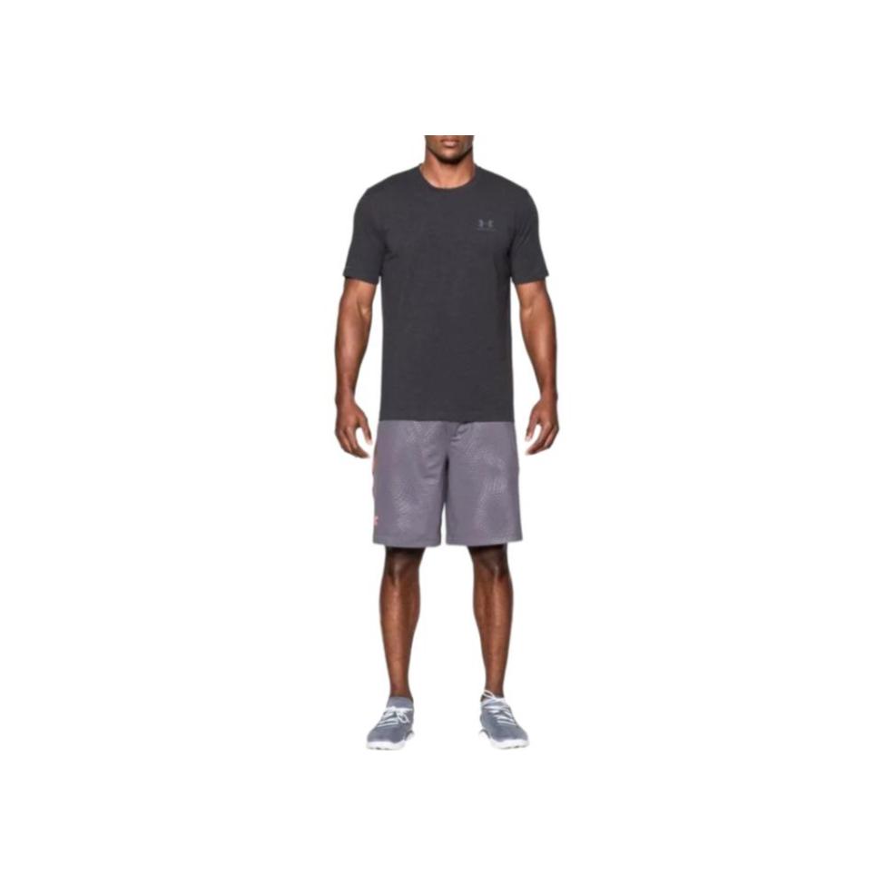 Under Armour Casual Quick-Dry Fitness T-Shirt Men tops Black Gray 1257616-001