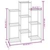 Plant Stand 83 x 25 x 100 cm Black Iron