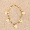 Bracciale Trendy Monete Denaro Colore Oro Musulmano Islamico Monete Religiose Bracciale Gioielli per Donne Uomini Ragazze