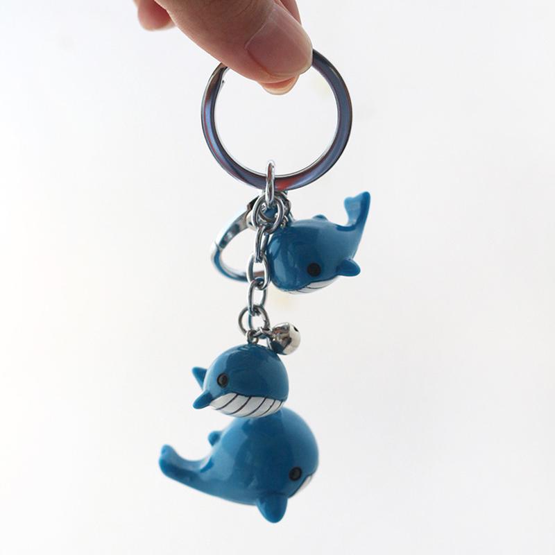 Seaside Tourist Souvenir Cute Dolphin Keychain Creative Lovers Key Chain Pendant