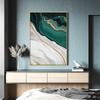 Modern Abstract Gold Foil Lines Green Canvas Art Paintings For Living Room Bedroom Posters And Prints Wall Poster Home Decor