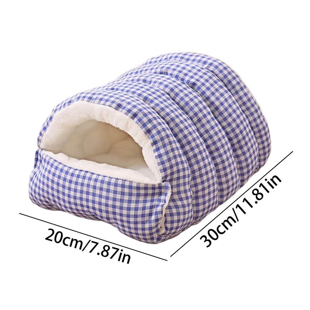 

Cat Bed Machine Washable Animals Furniture Pet Indoor House Cat Bed For Playing Resting Napping Courtyard Balcony Backyard синий