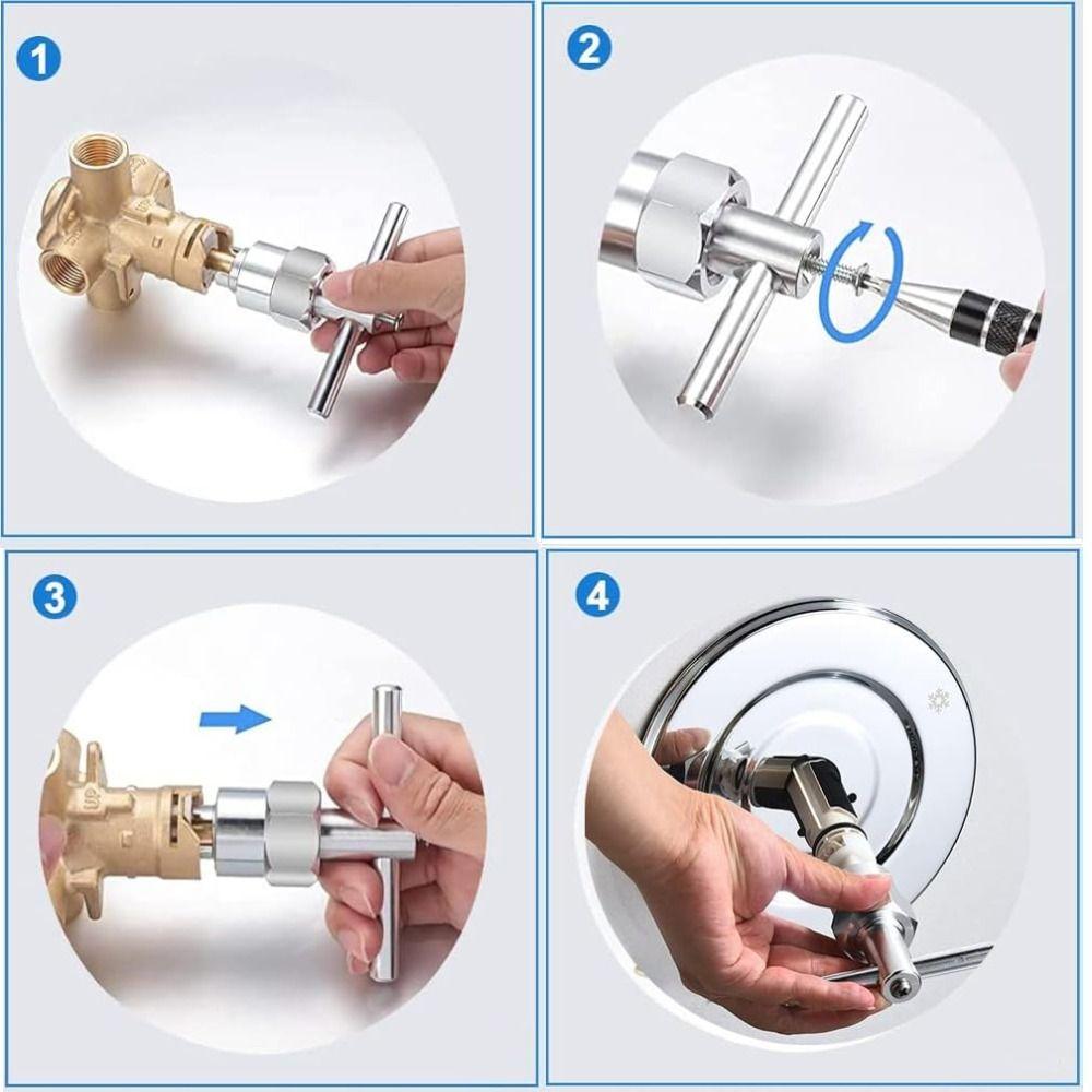 Single Handle Faucet Cartridge Puller Aluminum Zinc Zinc Alloy Bathroom Faucet Wrench Hand Tool