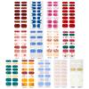 Semi Cured Gel Nail Polish Stickers Fashion Design Glitter Nail Polish Strips Adhesive Full Wraps Gel Nail Art Sticker