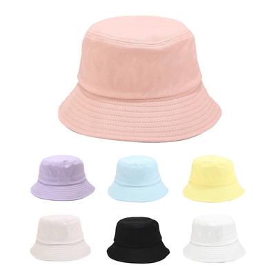 Unisex Unifarbener Fischerhut Leichter atmungsaktiver Stoff Sommer Reise Strand Sonnenschutz Outdoor Kappe