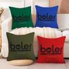 Fashion Brand B-Boler Cushion Cover Soft Plush Fabric Double-Sided Printed Sofa Cushion Cover for All Seasons Home Decor Gift