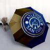 Atlético San Luis  pattern, automatic folding umbrella, portable and foldable design, 8 ribs, a Christmas or birthday gift.