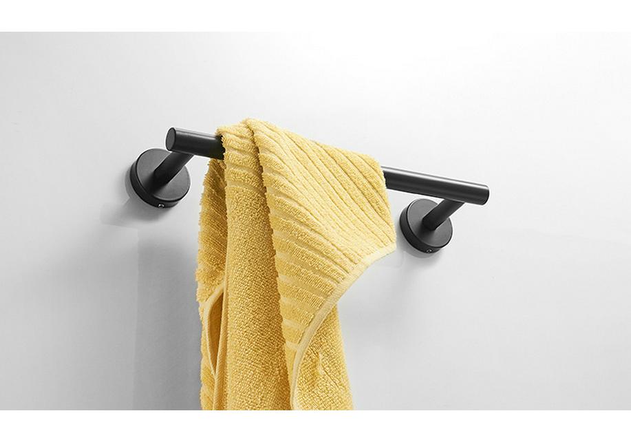 304 Stainless Steel Towel Bar, Paper Holder & Clothes Hook Bathroom Set - 3 Pieces